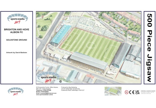 Goldstone Ground Stadium Fine Art Jigsaw Puzzle - Brighton & Hove Albion FC Goldstone Ground Stadium Fine Art Jigsaw Puzzle - Brighton & Hove Albion FC